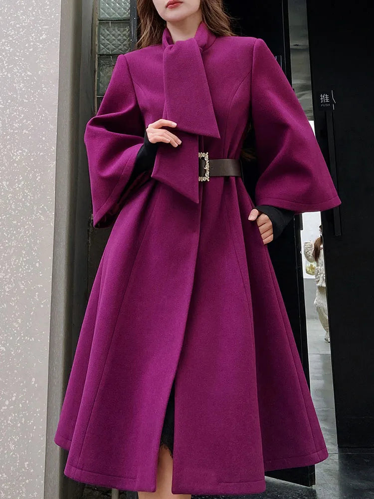 COAT STYLE - SY1887-jacket-onlinemarkat-XS - US 2-PURPLE-onlinemarkat