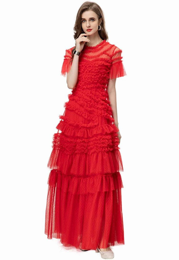 DRESS STYLE - SY1554-maxi dress-onlinemarkat-Red-XS - US 2-onlinemarkat