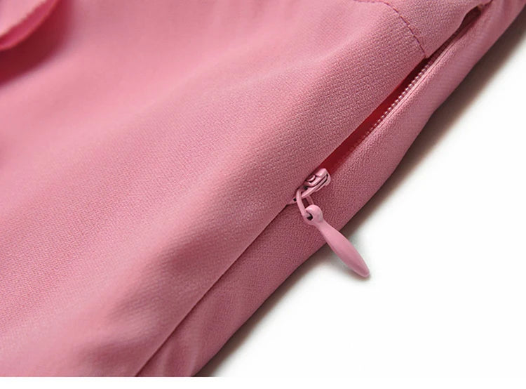 DRESS STYLE - SY1081-Midi Dress-onlinemarkat-Pink-XS - US 2-onlinemarkat