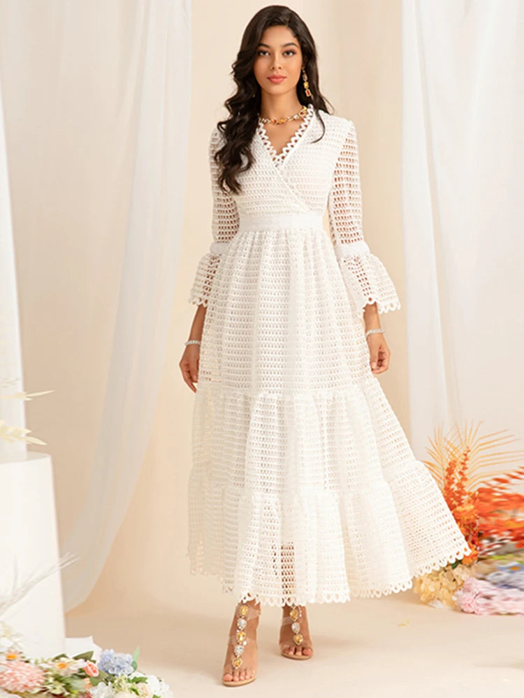 DRESS STYLE - SY1468-maxi dress-onlinemarkat-WHITE-XS - US 2-onlinemarkat