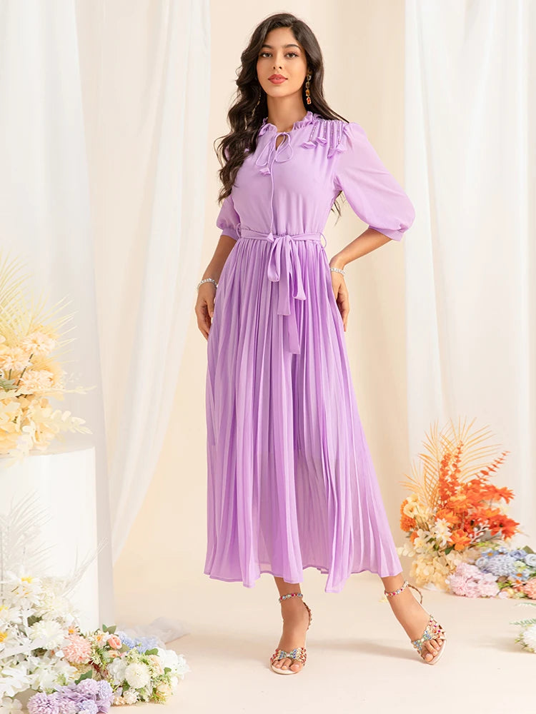 DRESS STYLE - SY1464-maxi dress-onlinemarkat-Lavender-XS - US 2-onlinemarkat