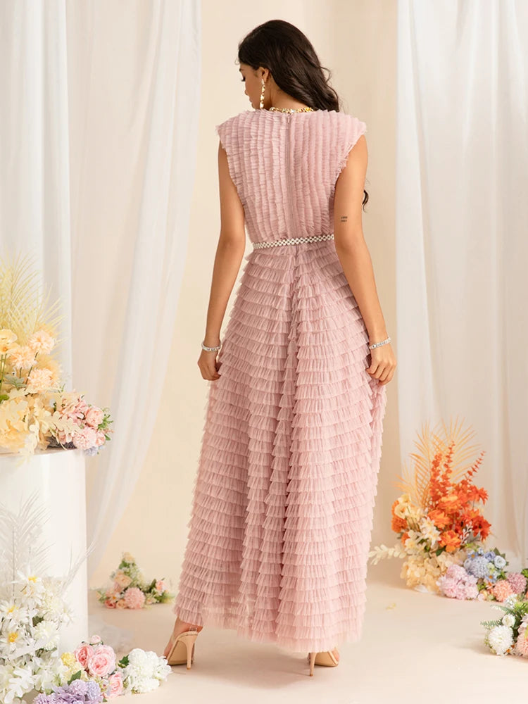 DRESS STYLE - SY1457-maxi dress-onlinemarkat-Pink-XS - US 2-onlinemarkat