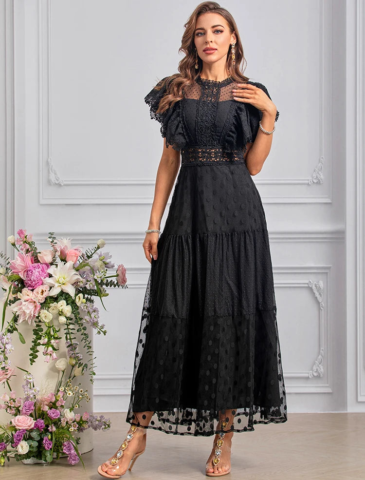 DRESS STYLE - SY1453-maxi dress-onlinemarkat-black-XS - US 2-onlinemarkat