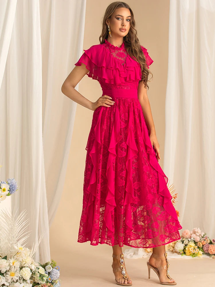 DRESS STYLE - SY1607-maxi dress-onlinemarkat-Red-XS - US 2-onlinemarkat