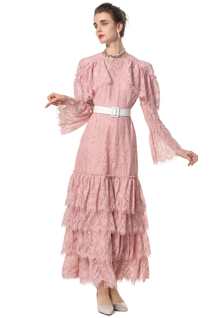 DRESS STYLE - SY1573-maxi dress-onlinemarkat-Pink-XS - US 2-onlinemarkat