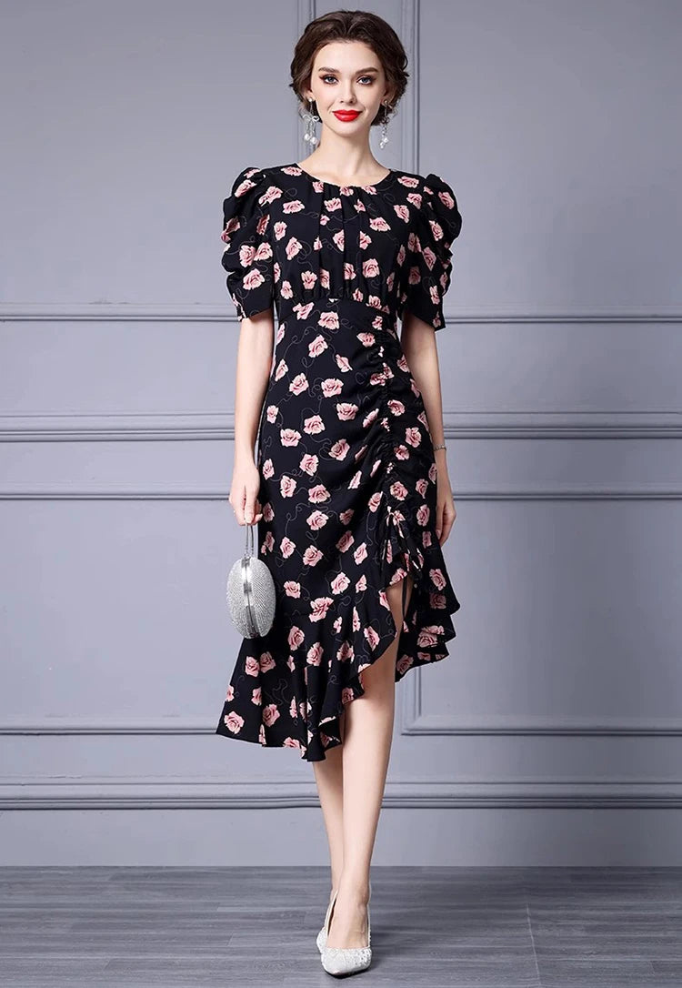 DRESS STYLE - SY1282-short dress-onlinemarkat-black-XS - US 2-onlinemarkat