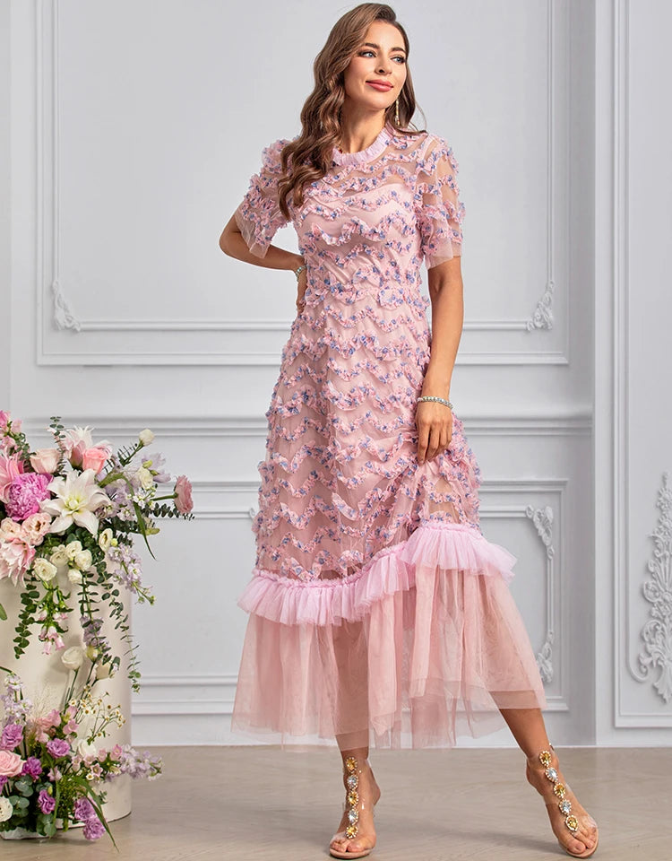 DRESS STYLE - SY1436-maxi dress-onlinemarkat-Pink-XS - US 2-onlinemarkat