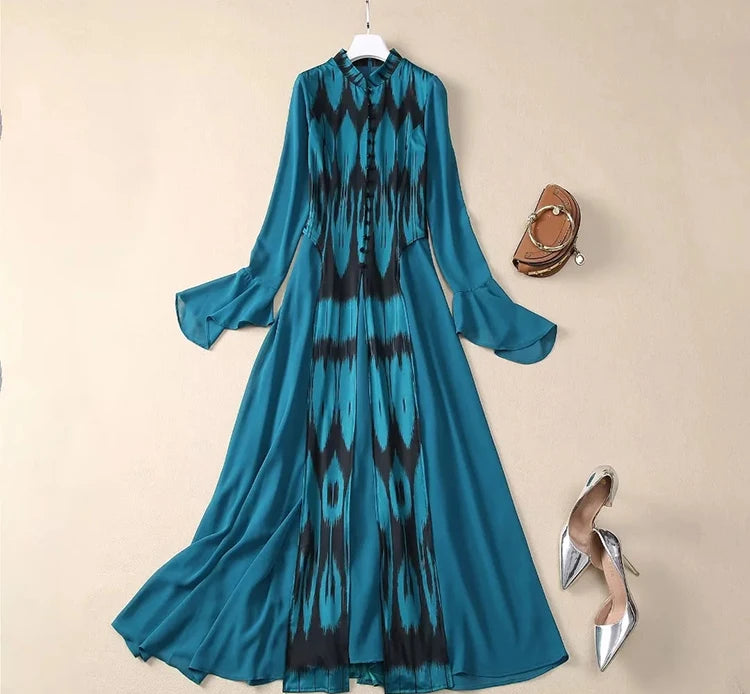 DRESS STYLE - SY1679-maxi dress-onlinemarkat-Green-XS - US 2-onlinemarkat