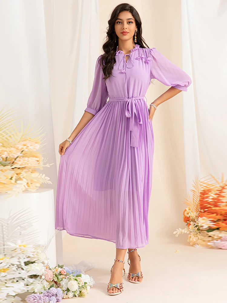 DRESS STYLE - SY1464-maxi dress-onlinemarkat-Lavender-XS - US 2-onlinemarkat