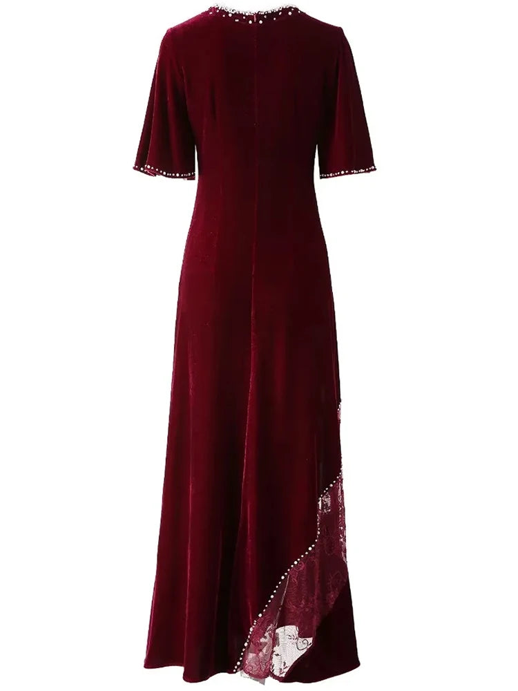 DRESS STYLE - SY1751-maxi dress-onlinemarkat-Claret-XS - US 2-onlinemarkat