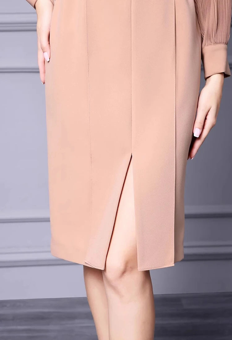 DRESS STYLE - SY1390-short dress-onlinemarkat-Champagne-XS - US 2-onlinemarkat