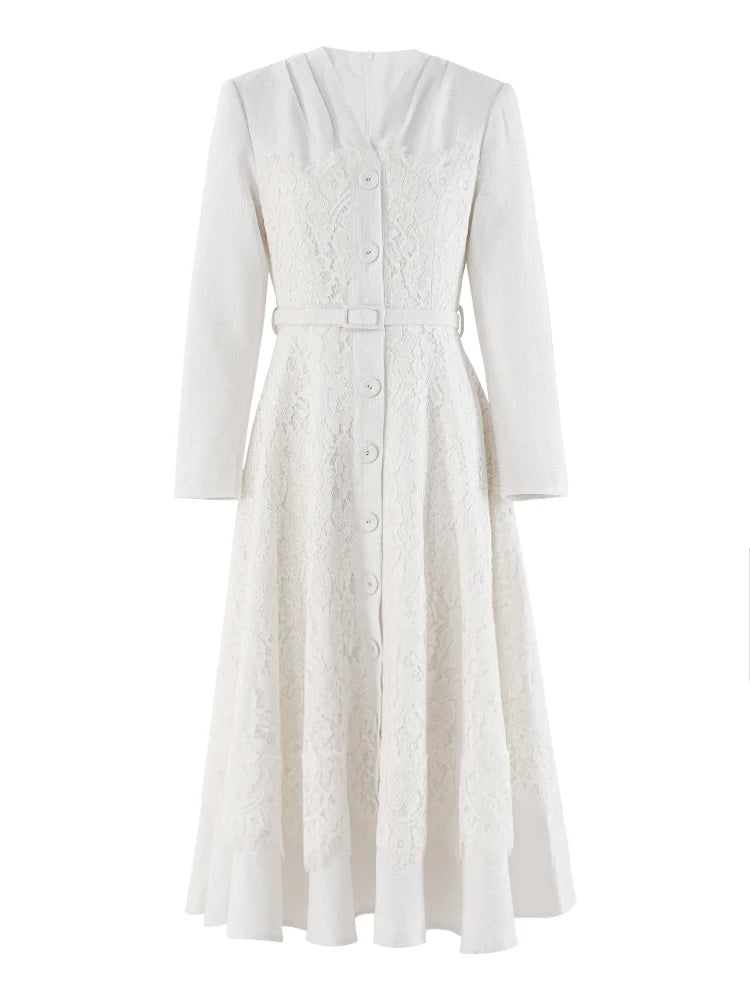 DRESS STYLE - SY1389-Midi Dress-onlinemarkat-White-XS - US 2-onlinemarkat