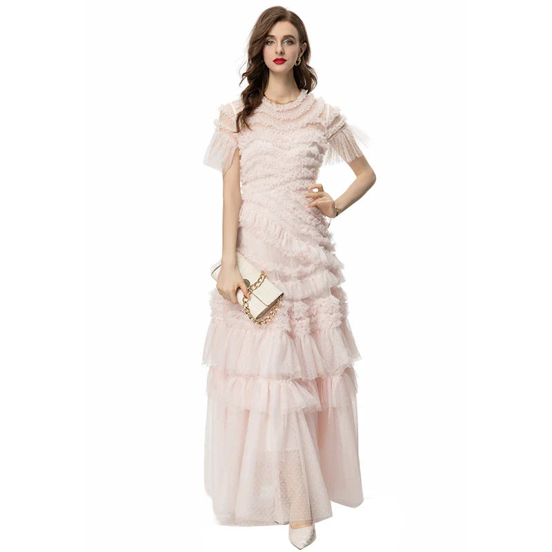 DRESS STYLE - SY888-maxi dress-onlinemarkat-Pink-XS - US 2-onlinemarkat