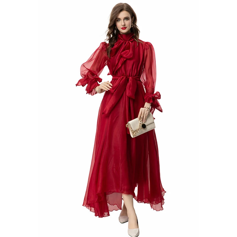 DRESS STYLE - SY824-maxi dress-onlinemarkat-Red-XS - US 2-onlinemarkat