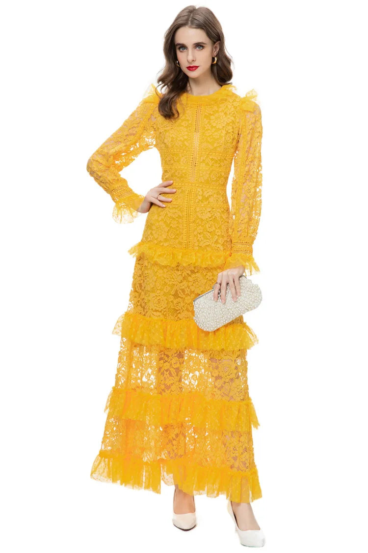 DRESS STYLE - SY937-maxi dress-onlinemarkat-Yellow-XS - US 2-onlinemarkat