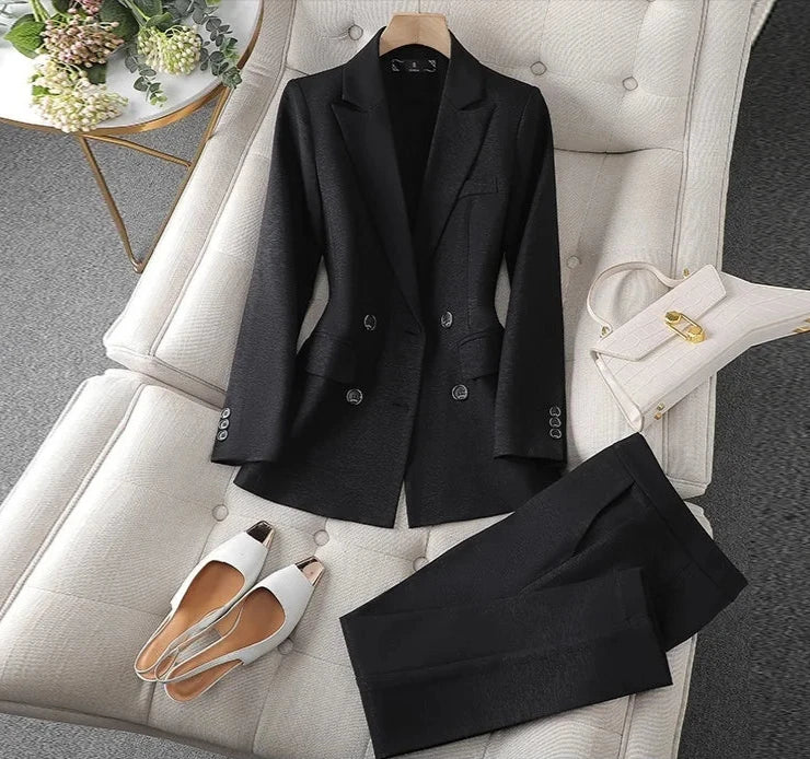 SUIT STYLE - SY1484-Suits and Sets-onlinemarkat-Black-XS - US 2-onlinemarkat