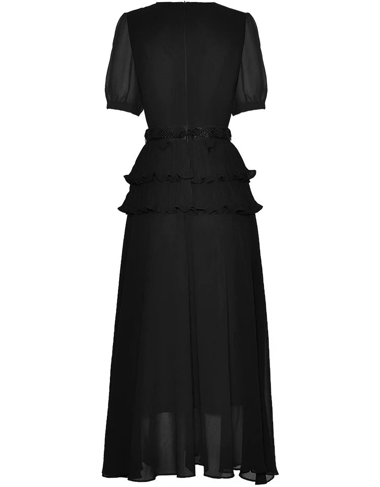 DRESS STYLE - SY1335-maxi dress-onlinemarkat-black-XS - US 2-onlinemarkat