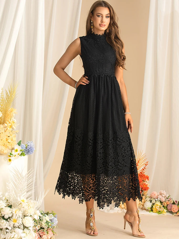 DRESS STYLE - SY1611-maxi dress-onlinemarkat-black-XS - US 2-onlinemarkat