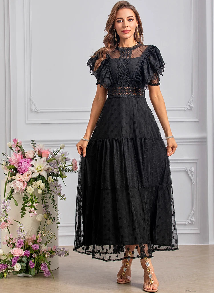 DRESS STYLE - SY1453-maxi dress-onlinemarkat-black-XS - US 2-onlinemarkat