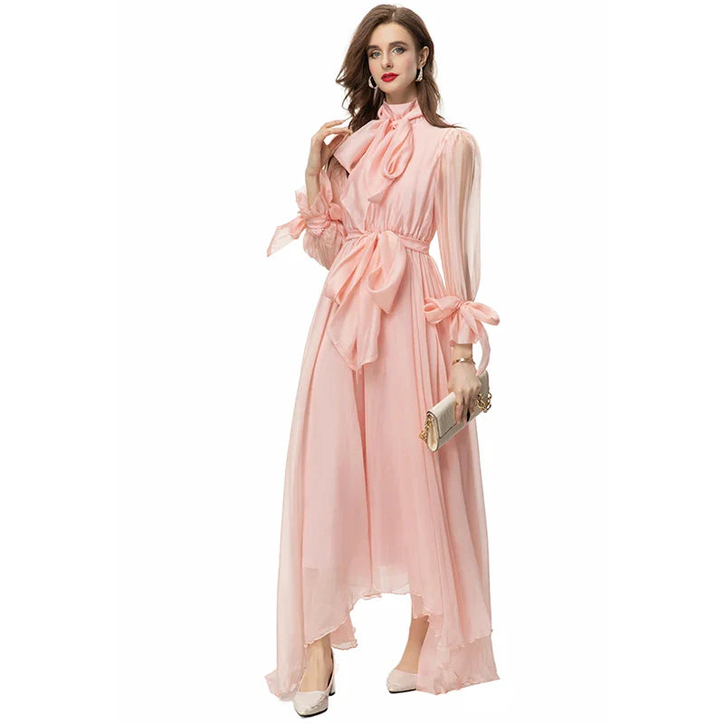 DRESS STYLE - SY824-maxi dress-onlinemarkat-Pink-XS - US 2-onlinemarkat