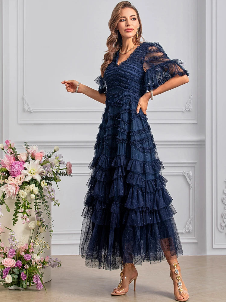 DRESS STYLE - SY1449-maxi dress-onlinemarkat-Navy Blue-XS - US 2-onlinemarkat