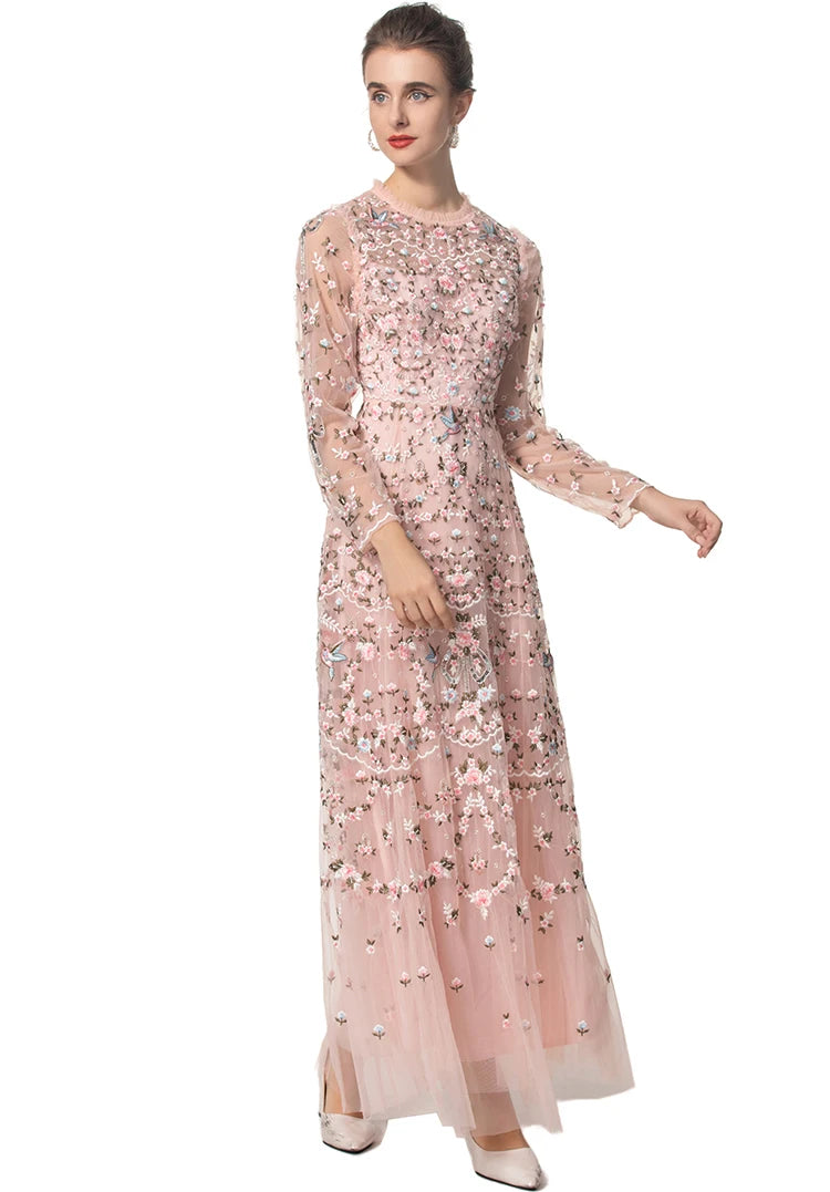 DRESS STYLE - SY1565-maxi dress-onlinemarkat-Pink-XS - US 2-onlinemarkat