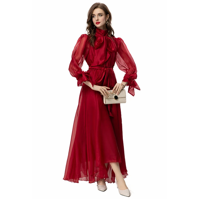 DRESS STYLE - SY824-maxi dress-onlinemarkat-Red-XS - US 2-onlinemarkat