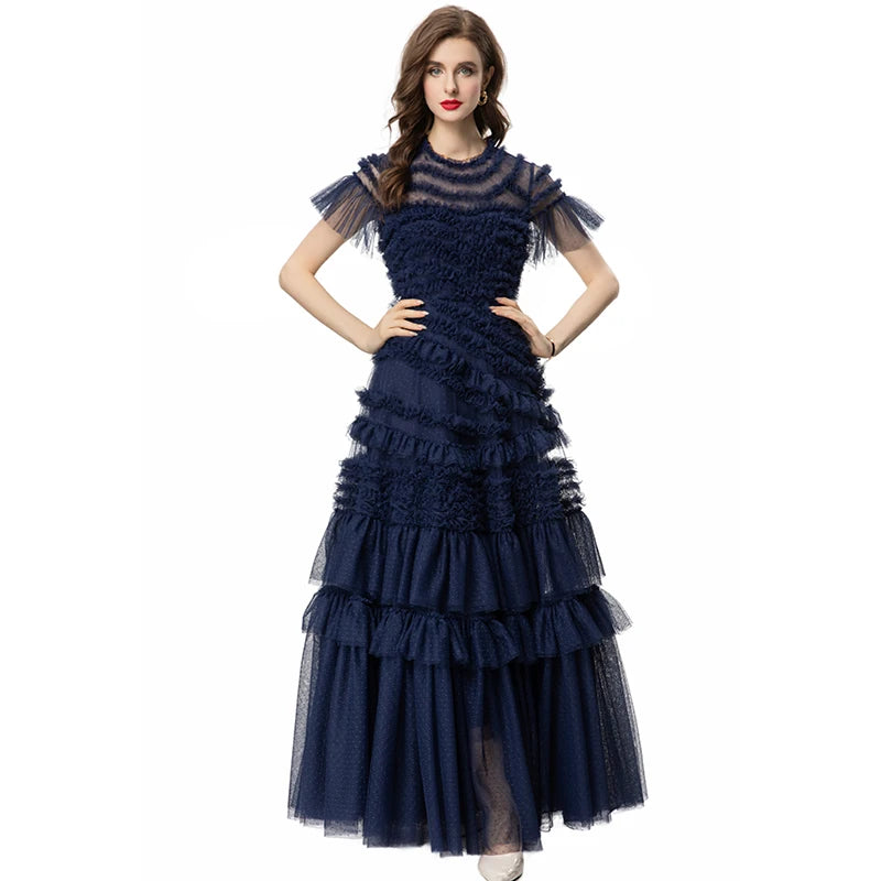 DRESS STYLE - SY888-maxi dress-onlinemarkat-Navy Blue-XS - US 2-onlinemarkat