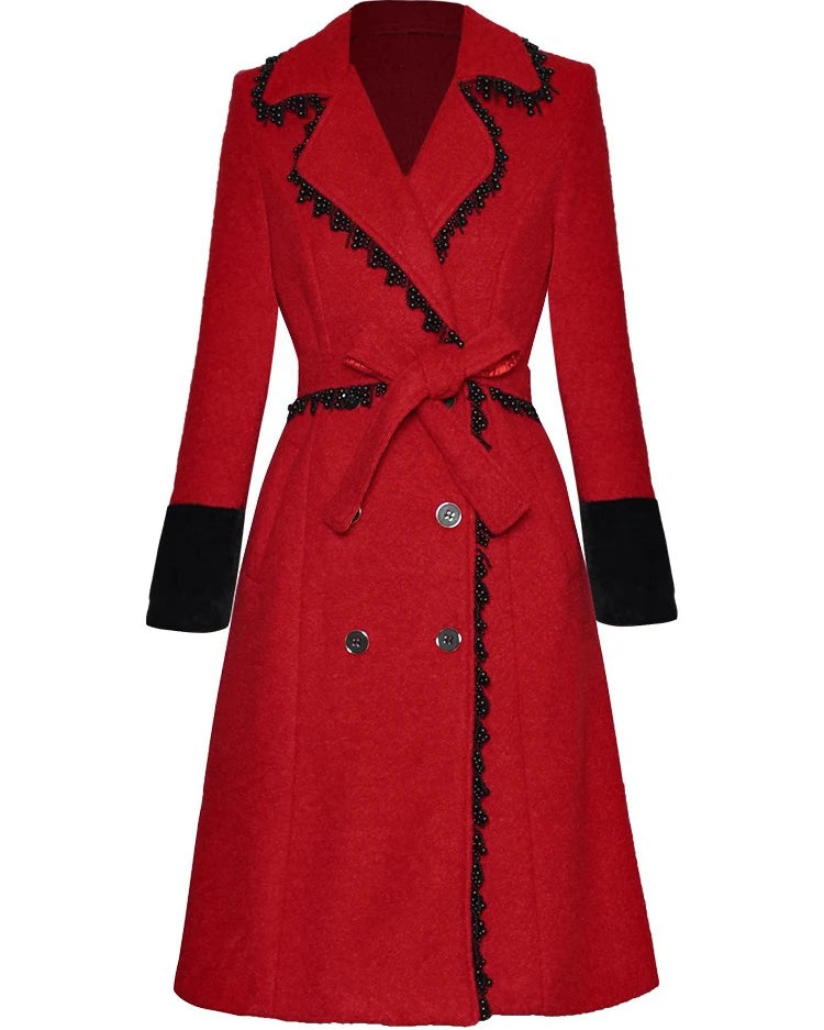 COAT STYLE - SY1630-jacket-onlinemarkat-Red-M - US 6-onlinemarkat