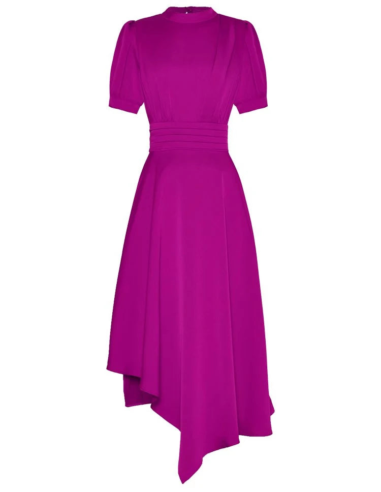 DRESS STYLE - SY1012-Midi Dress-onlinemarkat-Purple-S - US 4-onlinemarkat