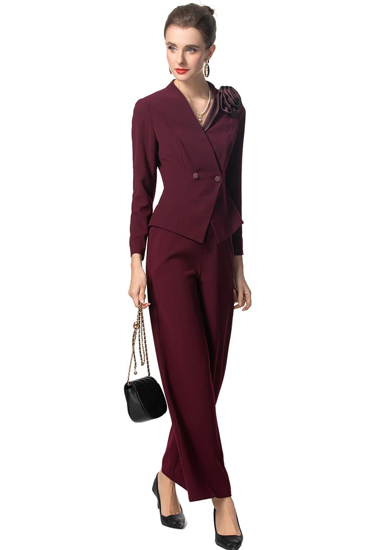 SUIT STYLE - SY1558-Suits and Sets-onlinemarkat-Purple-XS - US 2-onlinemarkat