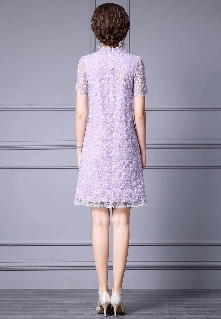 DRESS STYLE - SY1258-short dress-onlinemarkat-Light Purple-S - US 4-onlinemarkat