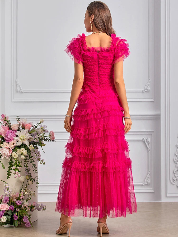 DRESS STYLE - SY1454-maxi dress-onlinemarkat-Fuchsia-XS - US 2-onlinemarkat