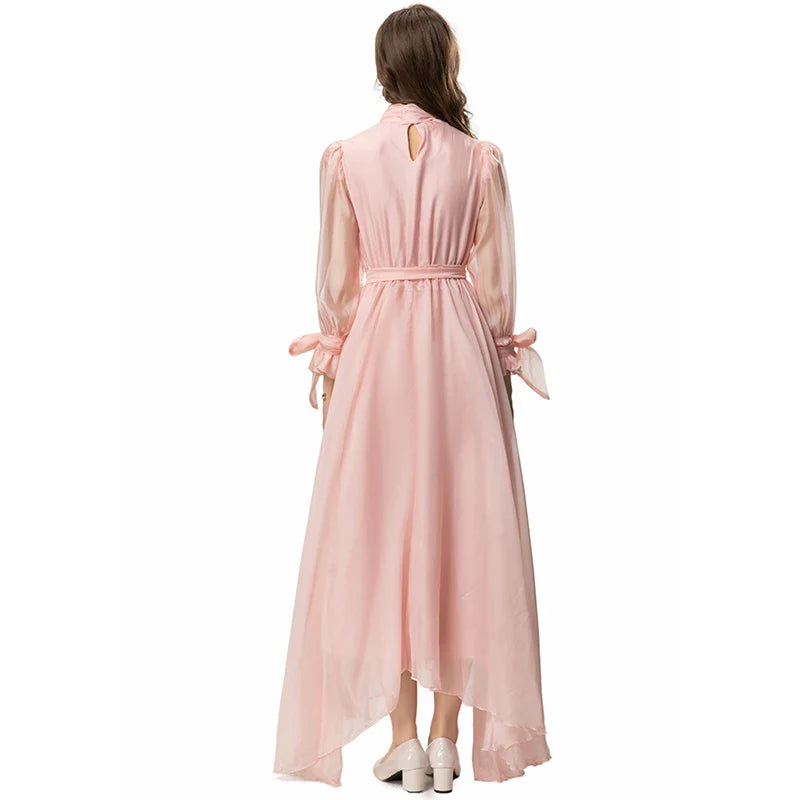 DRESS STYLE - SY824-maxi dress-onlinemarkat-Pink-XS - US 2-onlinemarkat