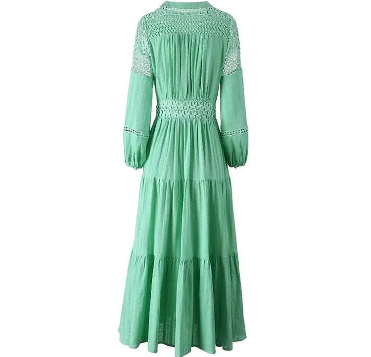 DRESS STYLE - SY1498-Midi Dress-onlinemarkat-Turquoise-XS - US 2-onlinemarkat