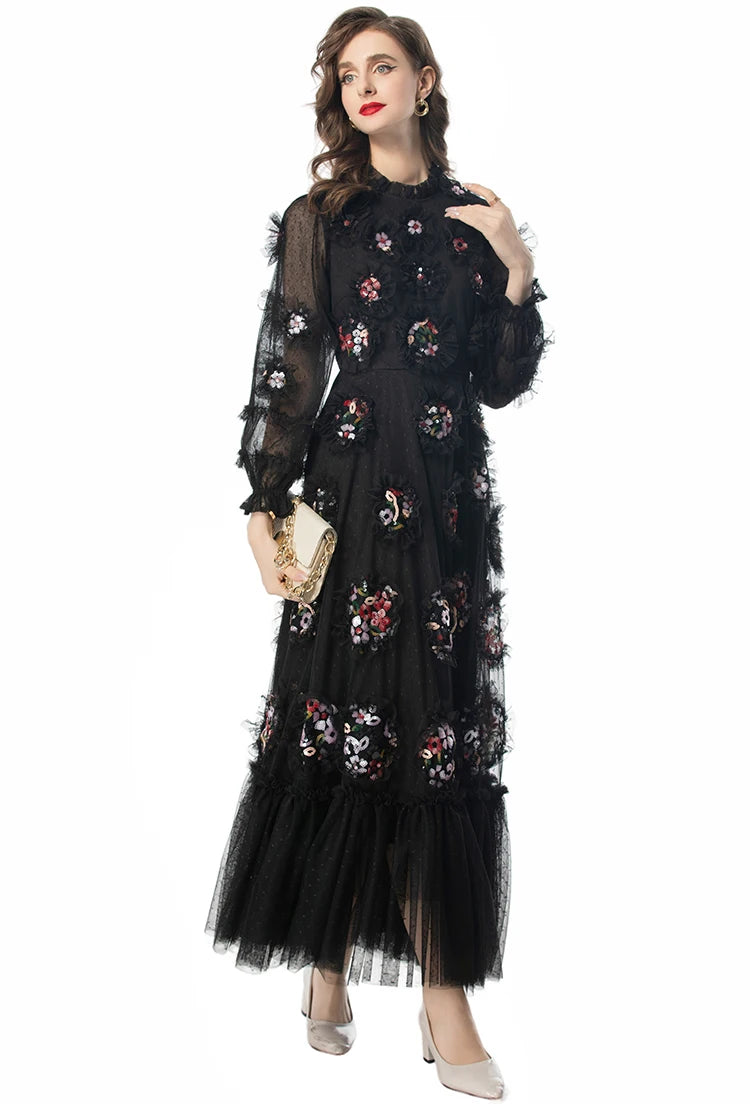 DRESS STYLE - SY1139-maxi dress-onlinemarkat-Black-XS - US 2-onlinemarkat