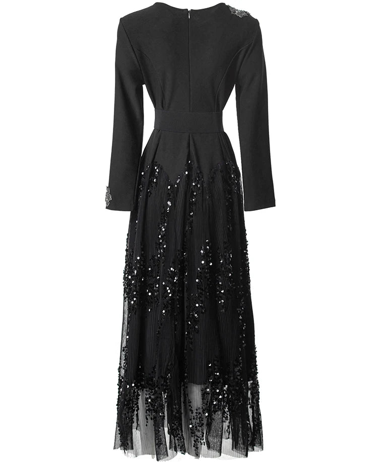 DRESS STYLE - SY1658-maxi dress-onlinemarkat-Black-XS - US 2-onlinemarkat