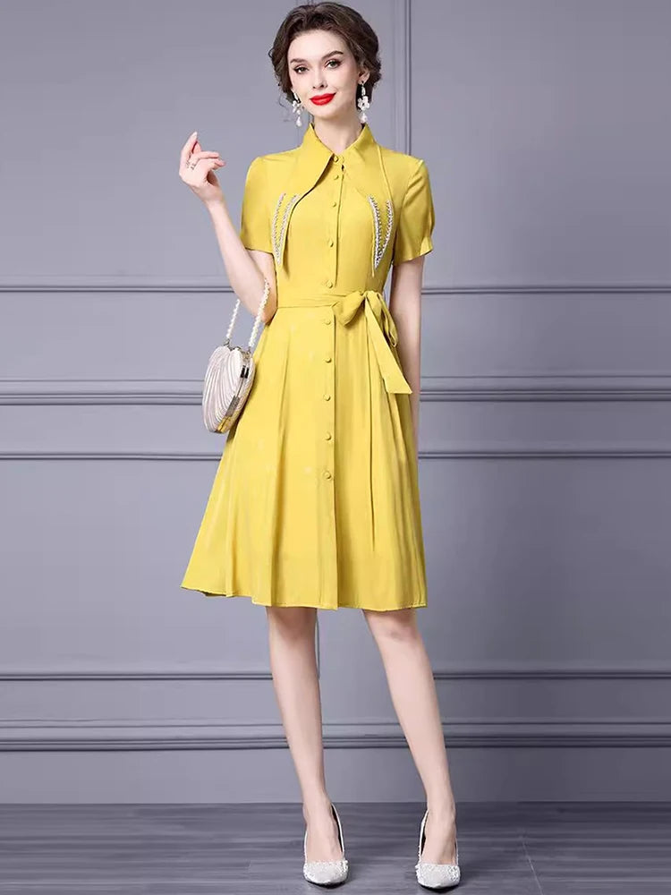 DRESS STYLE - SY1045-short dress-onlinemarkat-Gold-XS - US 2-onlinemarkat