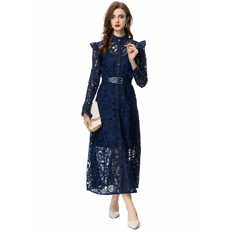 DRESS STYLE - SY877-maxi dress-onlinemarkat-Navy Blue-XS - US 2-onlinemarkat