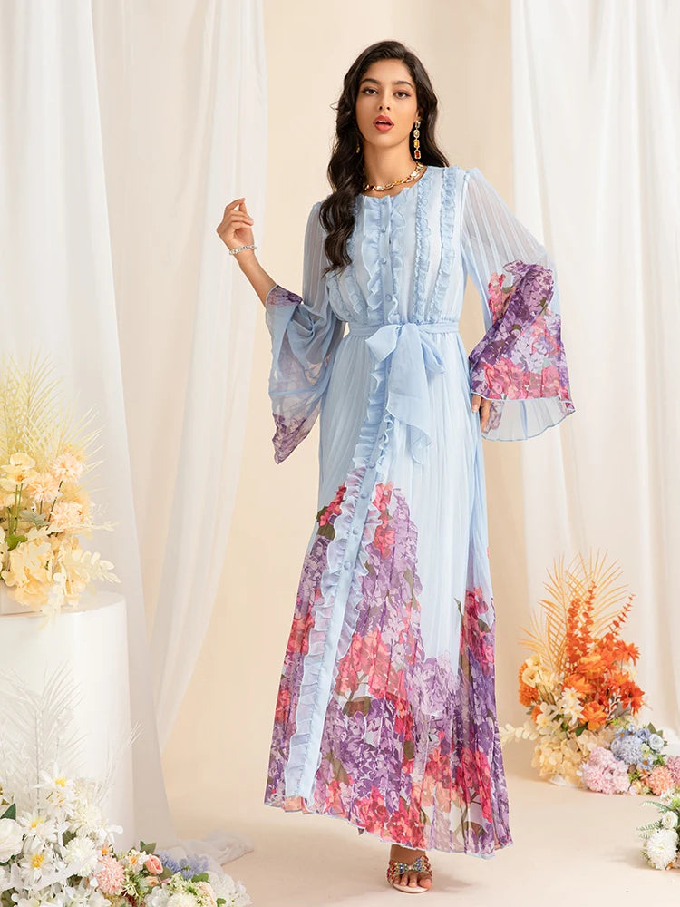 DRESS STYLE - SY1467-maxi dress-onlinemarkat-SKY BLUE-XS - US 2-onlinemarkat