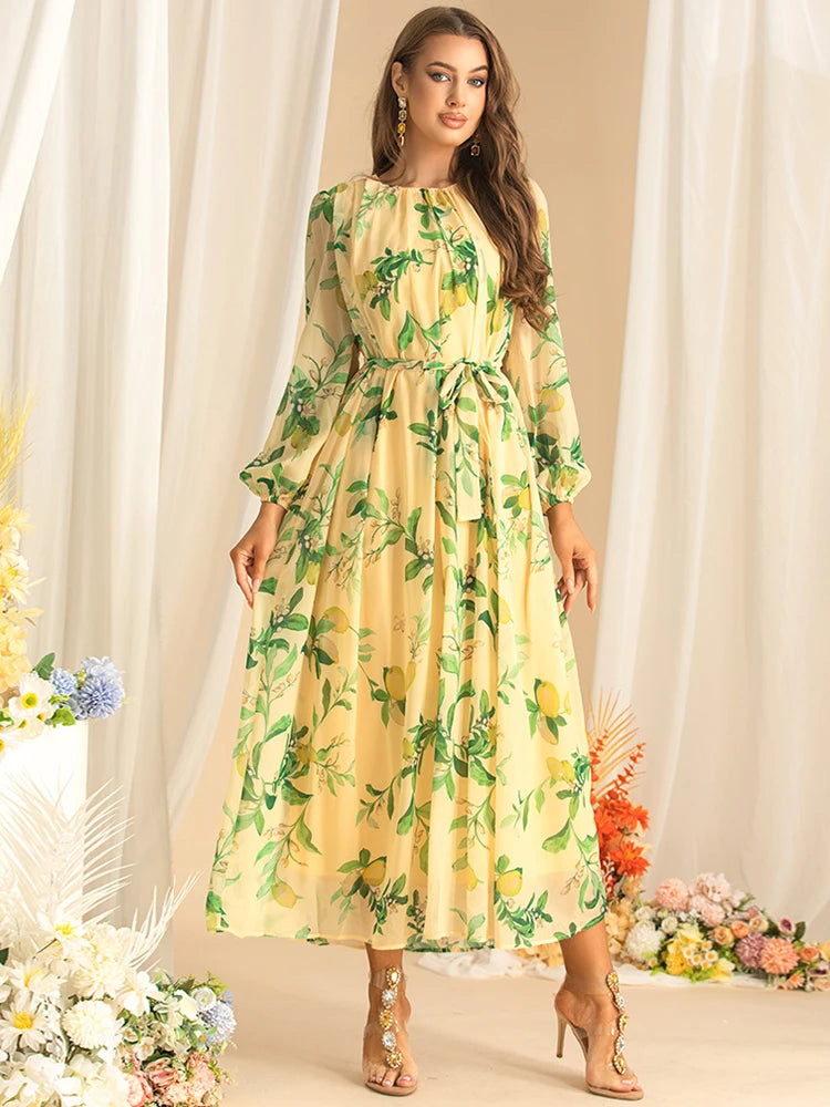 DRESS STYLE - SY1598-maxi dress-onlinemarkat-Yellow-S - US 4-onlinemarkat