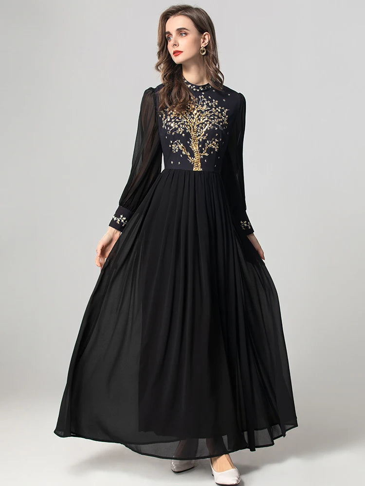 DRESS STYLE - SY1743-maxi dress-onlinemarkat-XS - US 2-black-onlinemarkat