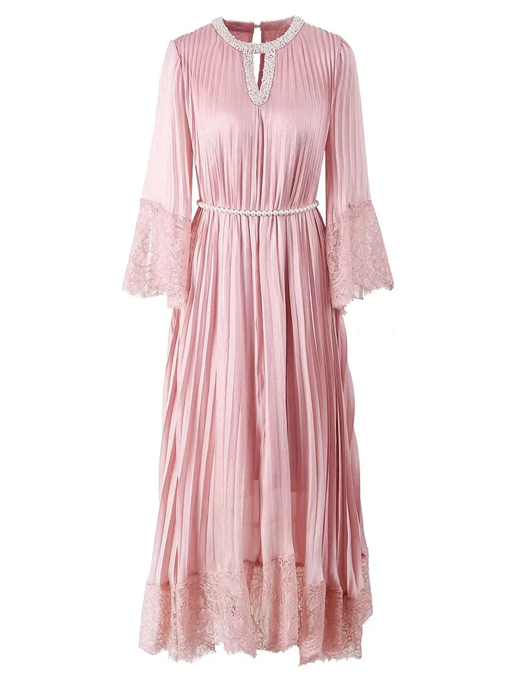 DRESS STYLE - SY1838-maxi dress-onlinemarkat-S - US 4-Pink-onlinemarkat