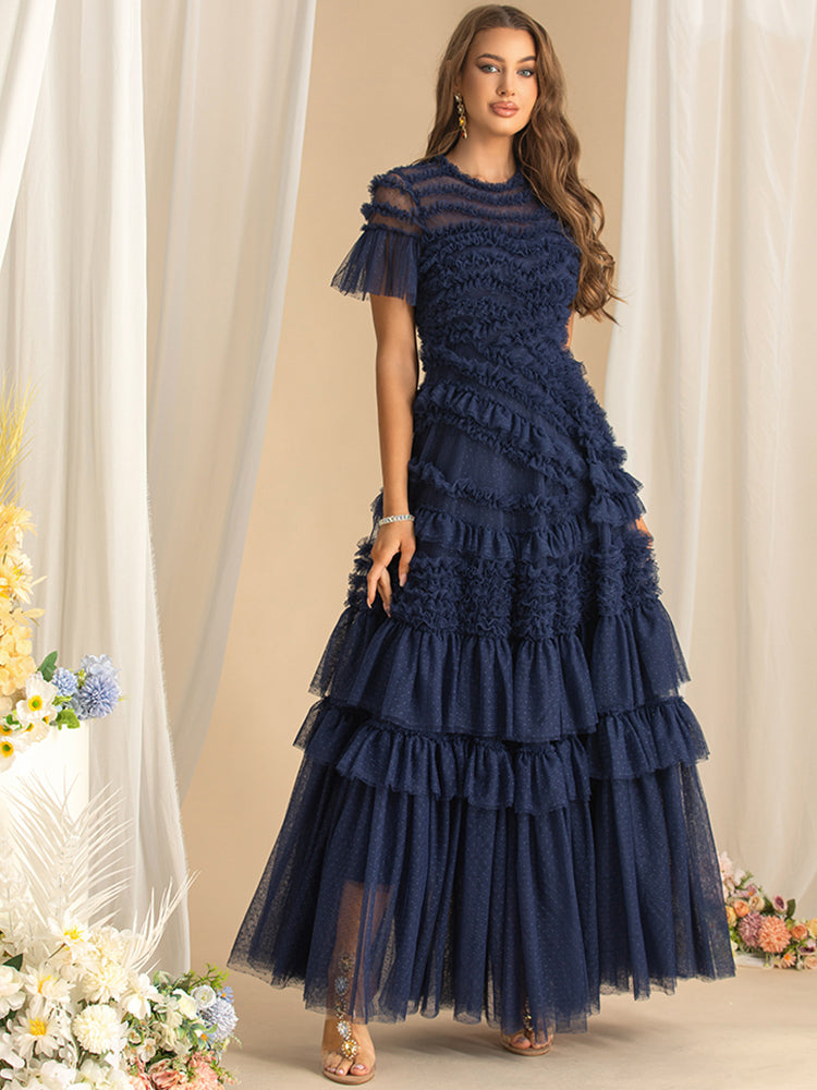 DRESS STYLE - SY888-maxi dress-onlinemarkat-Navy Blue-XS - US 2-onlinemarkat