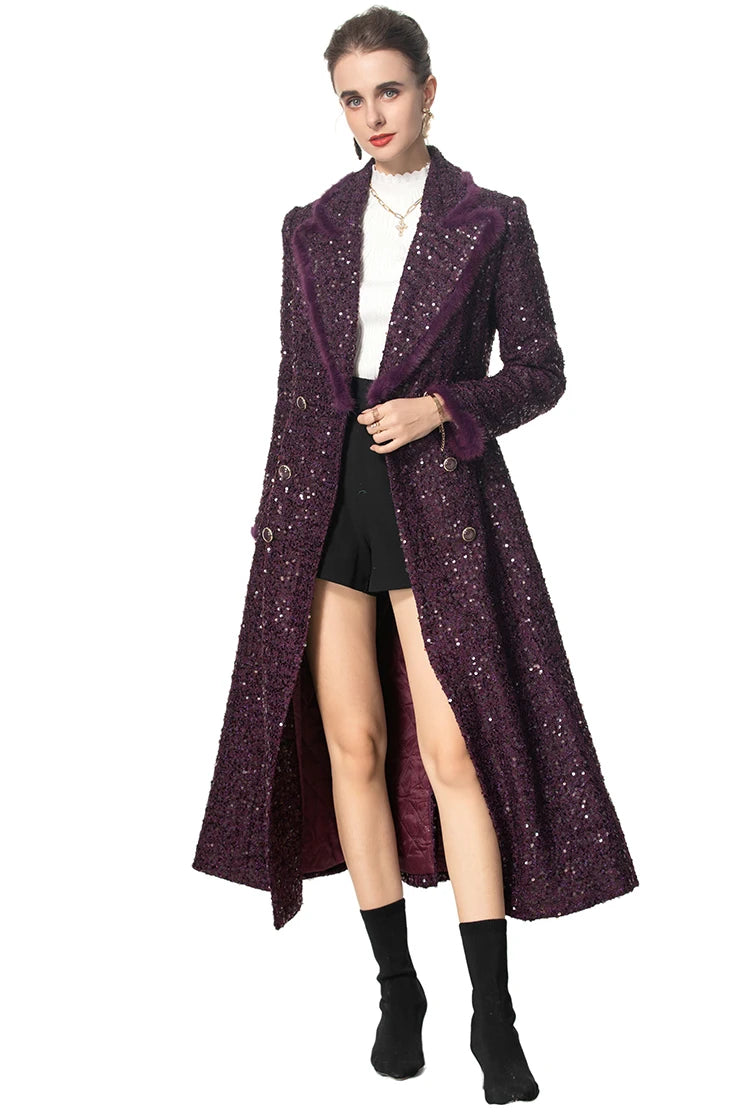 COAT STYLE - SY1667-jacket-onlinemarkat-PURPLE-XS - US 2-onlinemarkat