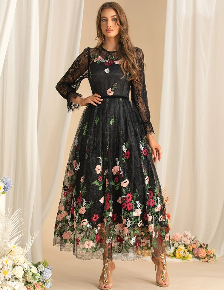 DRESS STYLE - SY1591-maxi dress-onlinemarkat-black-XS - US 2-onlinemarkat