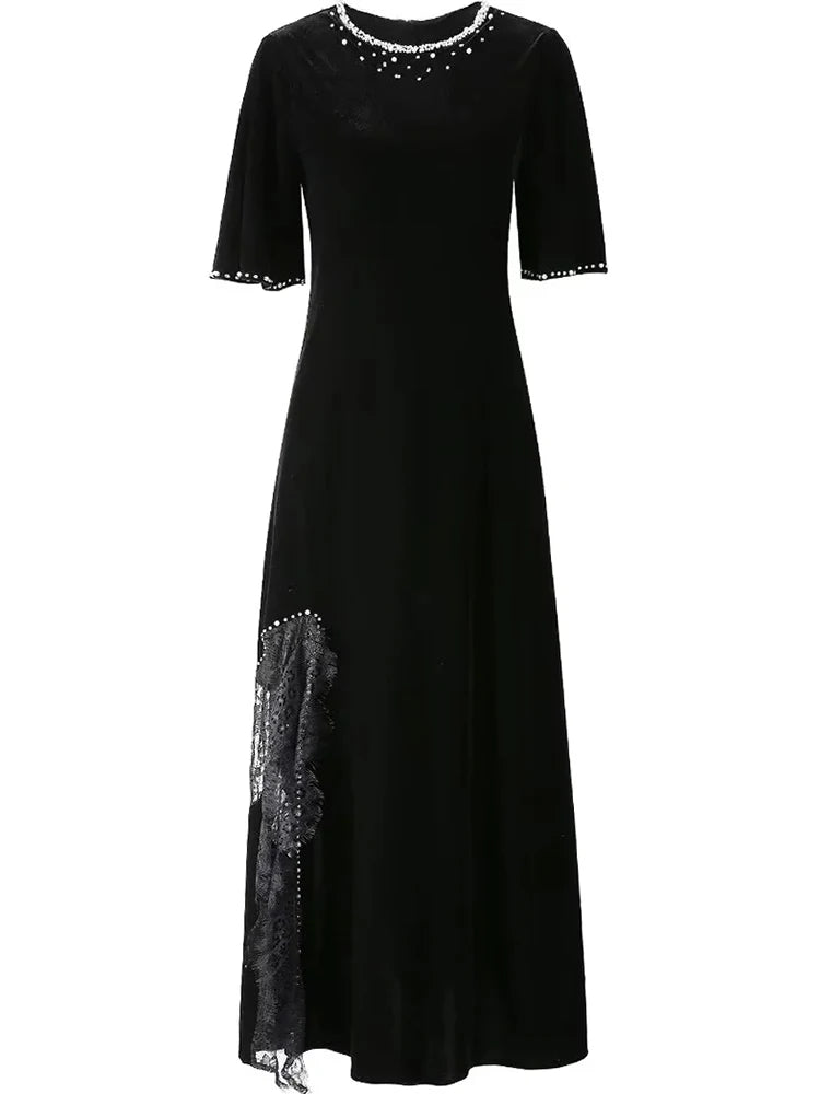 DRESS STYLE - SY1751-maxi dress-onlinemarkat-Black-XS - US 2-onlinemarkat