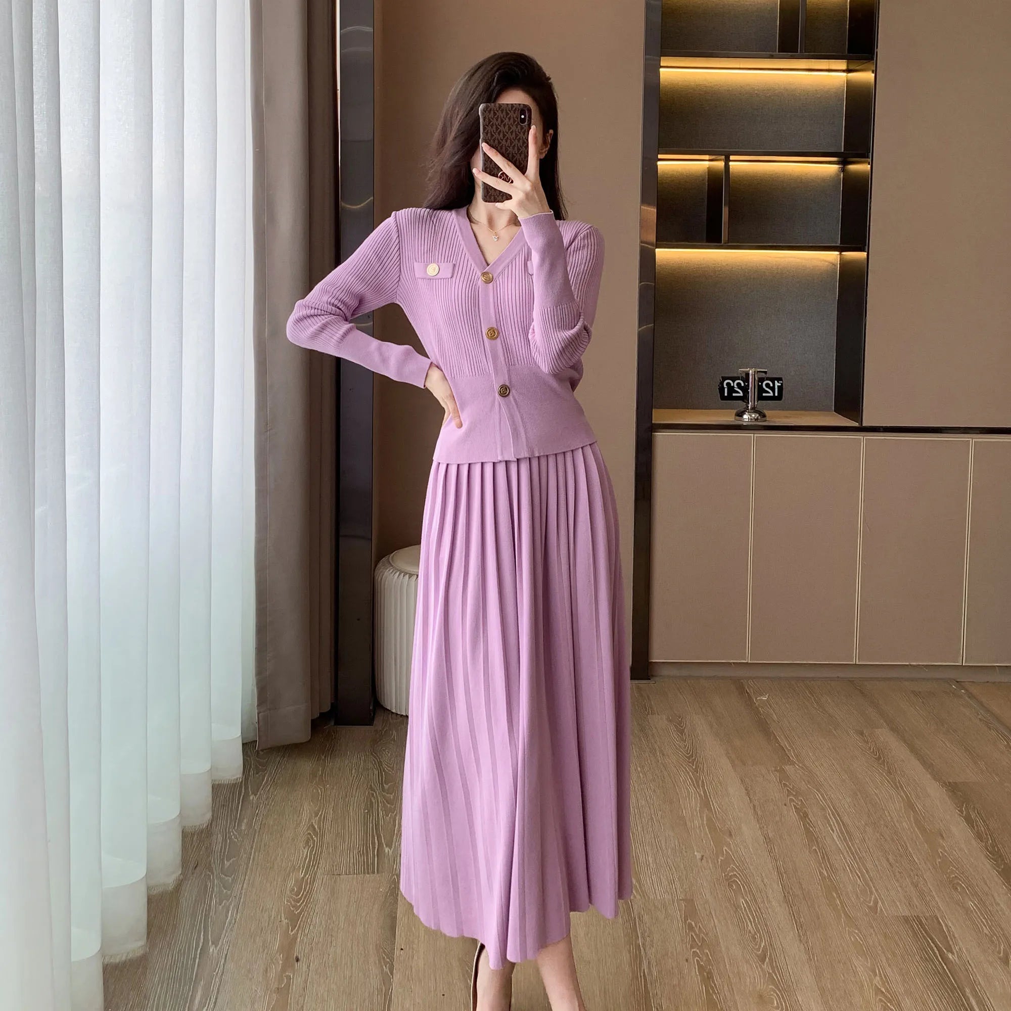 SUIT STYLE - SY1363-Suits and Sets-onlinemarkat-Purple-XS - US 2-onlinemarkat