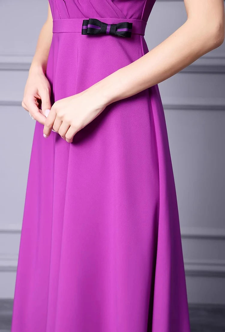 DRESS STYLE - SY1341-Midi Dress-onlinemarkat-PURPLE-XS - US 2-onlinemarkat