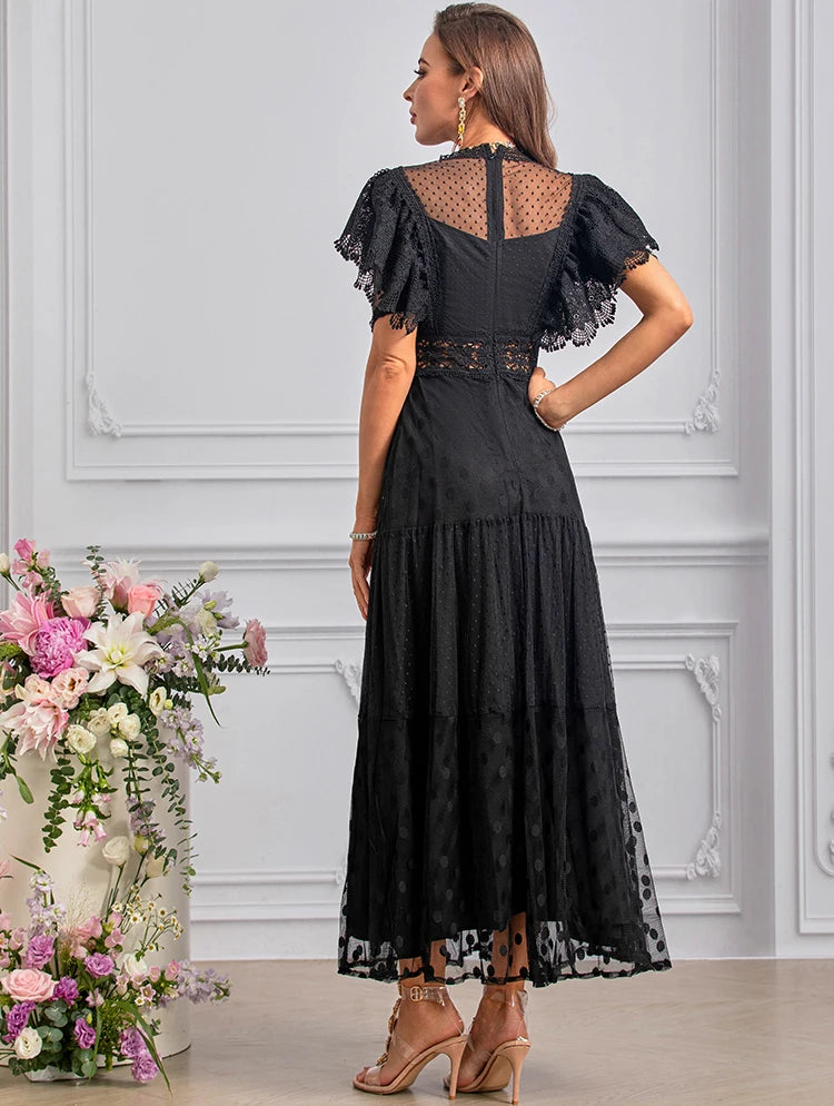 DRESS STYLE - SY1453-maxi dress-onlinemarkat-black-XS - US 2-onlinemarkat